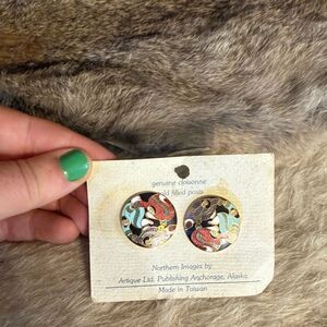 Cloisonné Earrings - Multicolor (3375)